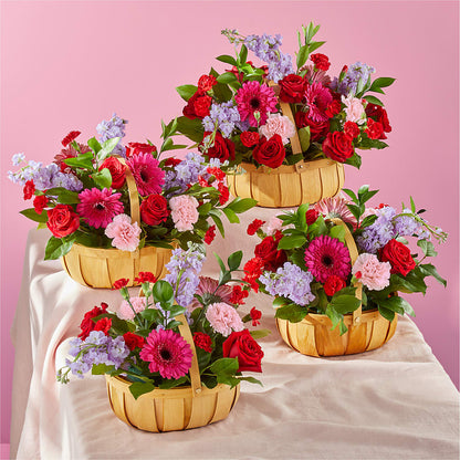 Pink Picnic Basket – MOORE'S FLOWERS & GIFTS, Fayette AL
