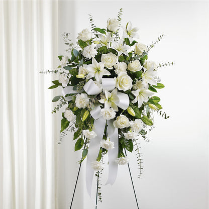With Care Standing Spray – MOORE'S FLOWERS & GIFTS, Fayette AL