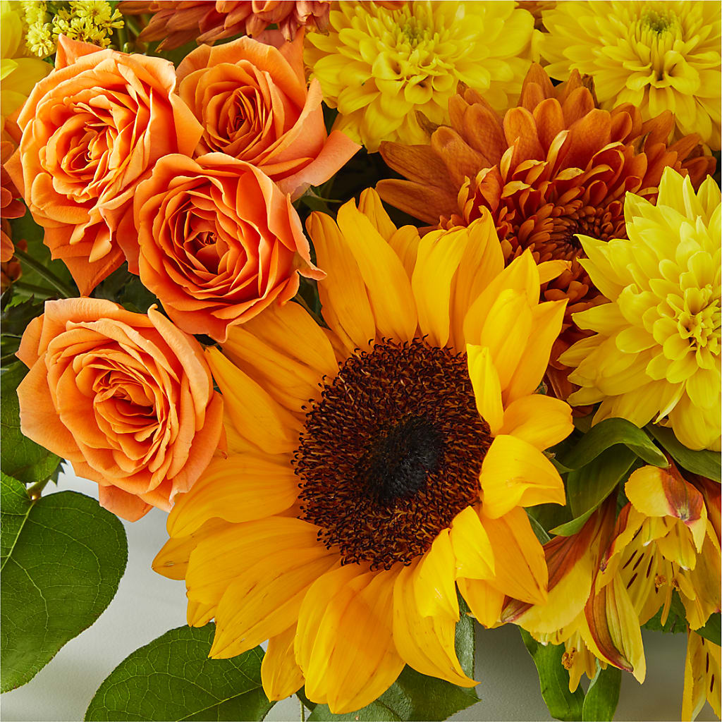 Autumn Harmony Centerpiece – MOORE'S FLOWERS & GIFTS, Fayette AL