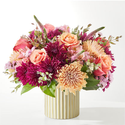Berry Cobbler Bouquet with Ivory Vase – MOORE'S FLOWERS & GIFTS, Fayette AL
