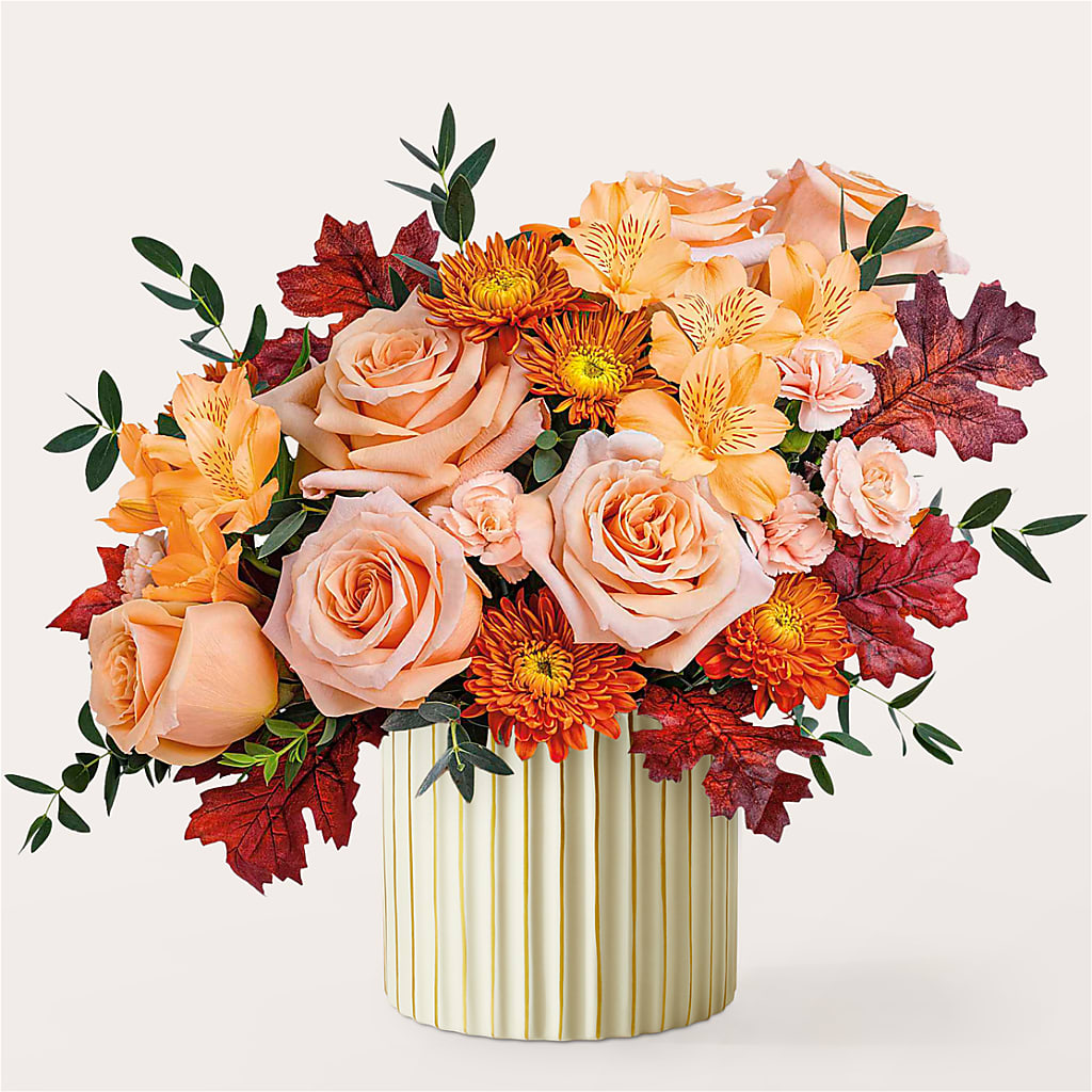 Spiced Latte Bouquet with Ivory Vase – MOORE'S FLOWERS & GIFTS, Fayette AL