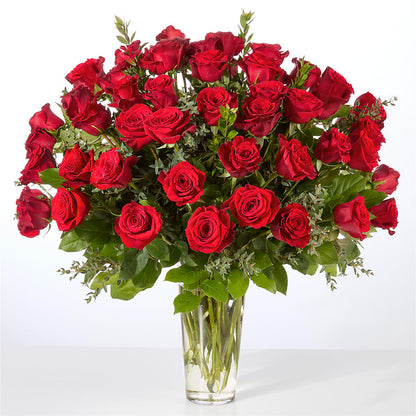 Forever Yours Fifty Stem Red Rose Bouquet – MOORE'S FLOWERS & GIFTS, Fayette AL